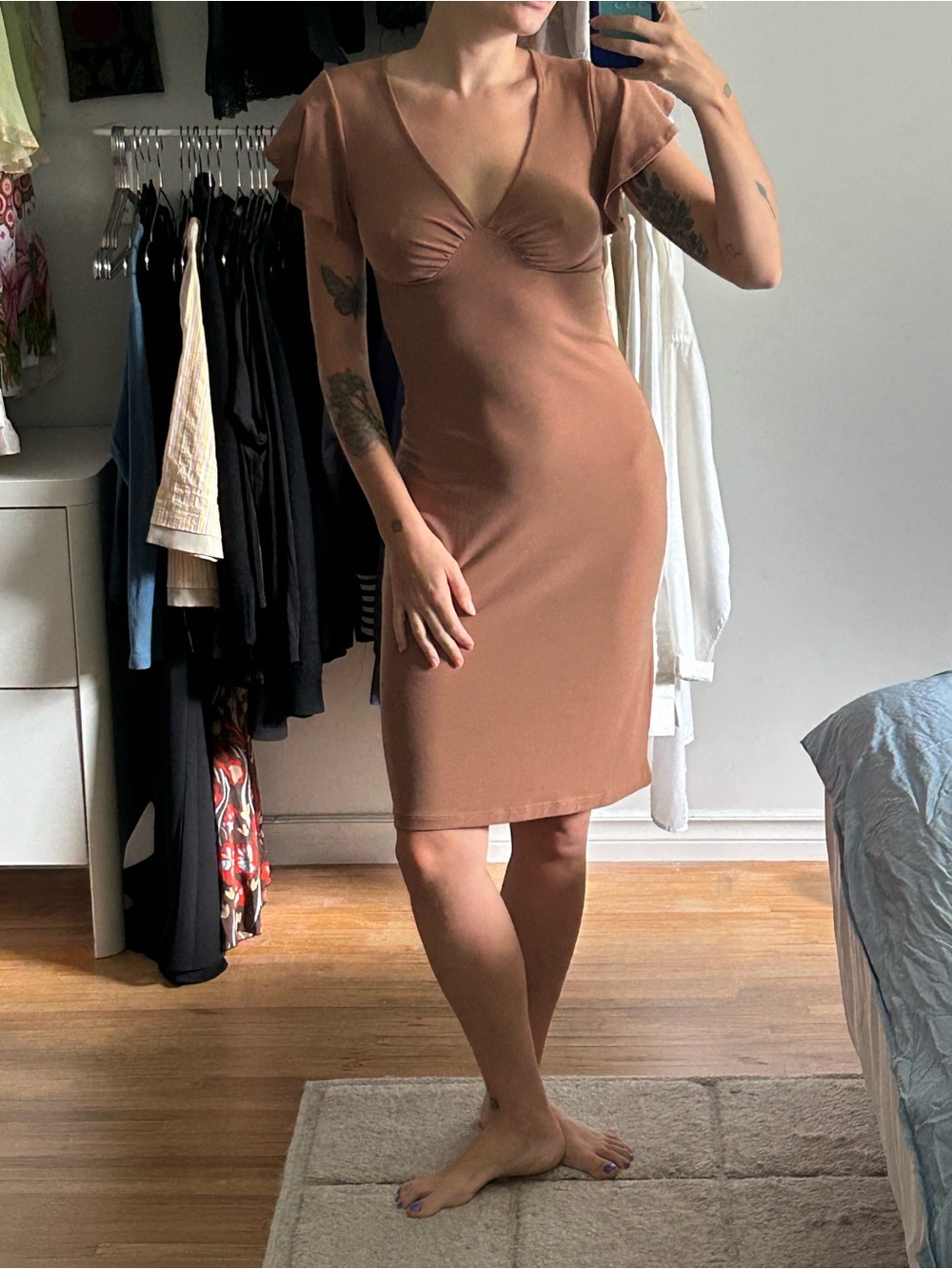 VINTAGE costa blanca midi dress